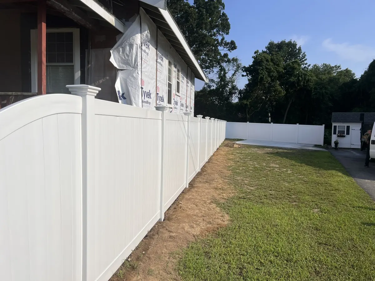 Vinyl privacy fence installation service in Lowell MA